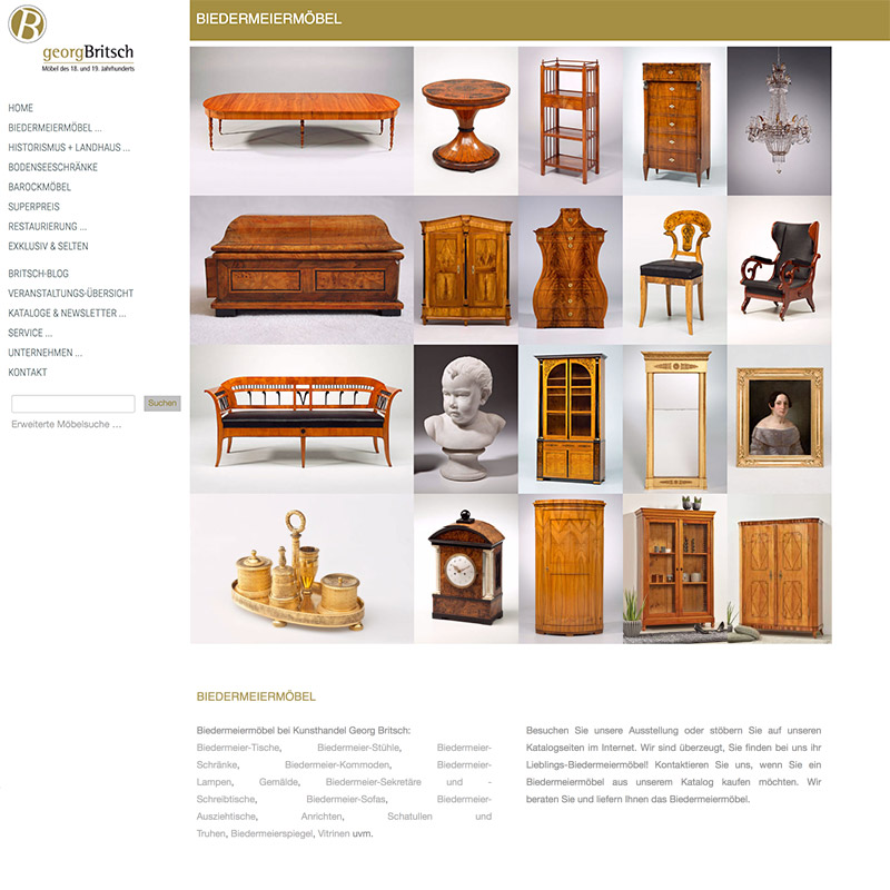 webdesign britsch-kunsthandel